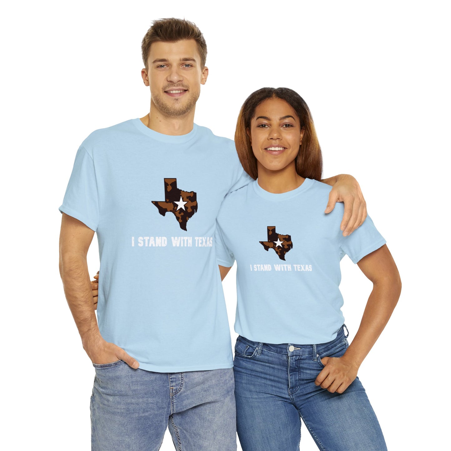 I Stand With Texas Unisex Heavy Cotton Tee