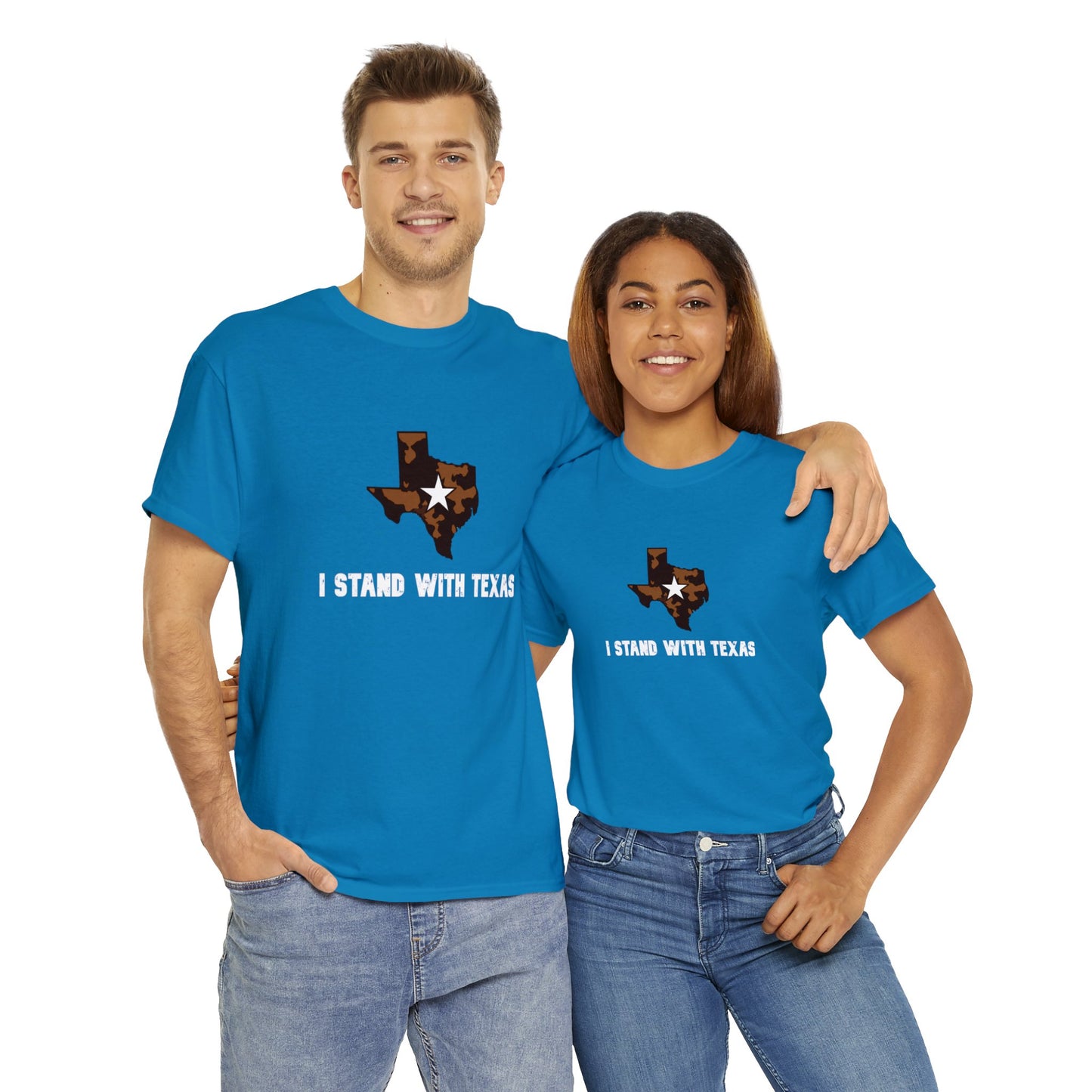 I Stand With Texas Unisex Heavy Cotton Tee